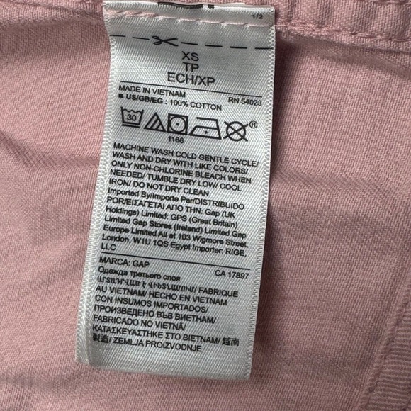 GAP Utility Jacket Lightweight Drawstring Waist Pink Coat Women's XS - Picture 4 of 10